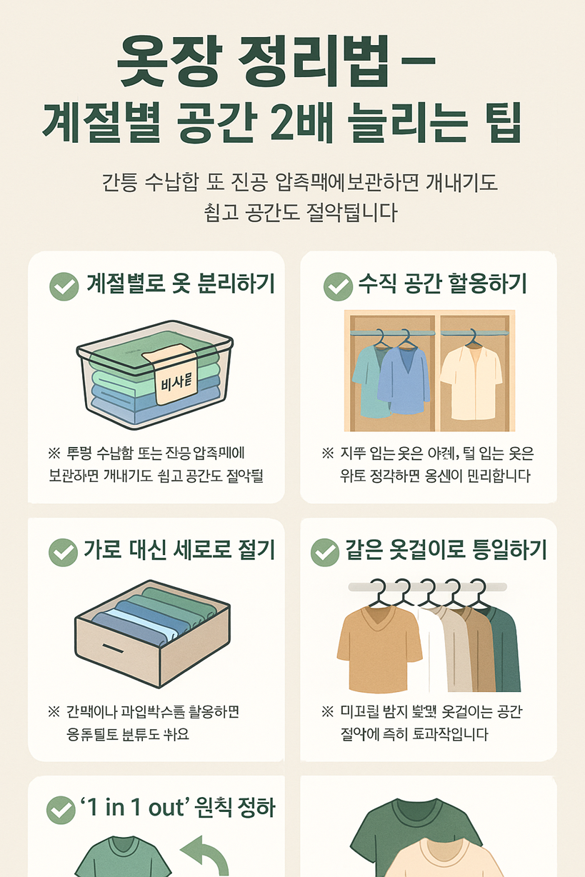 옷장 정리법