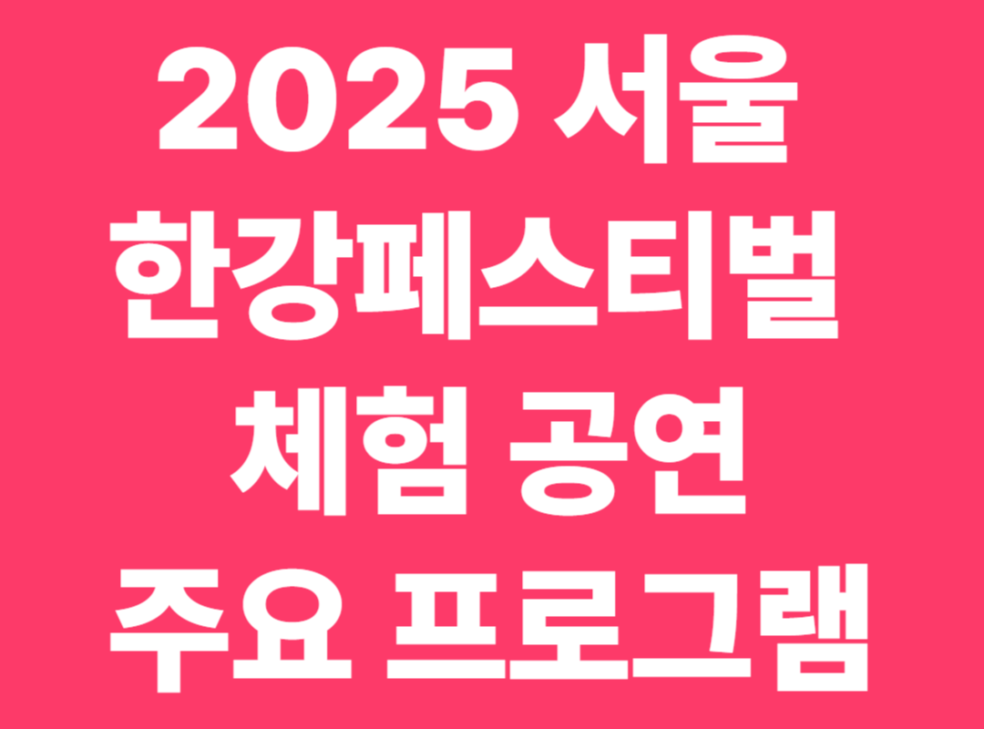 2025 서울 한강페스티벌 체험 공연