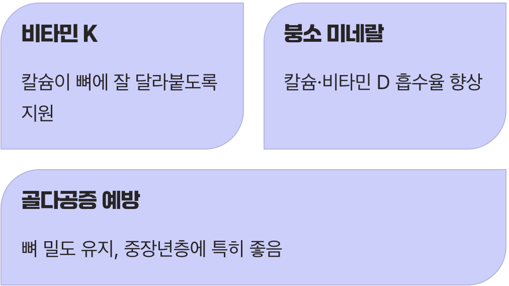 알고 보면 뼈 건강의 숨은 조력자