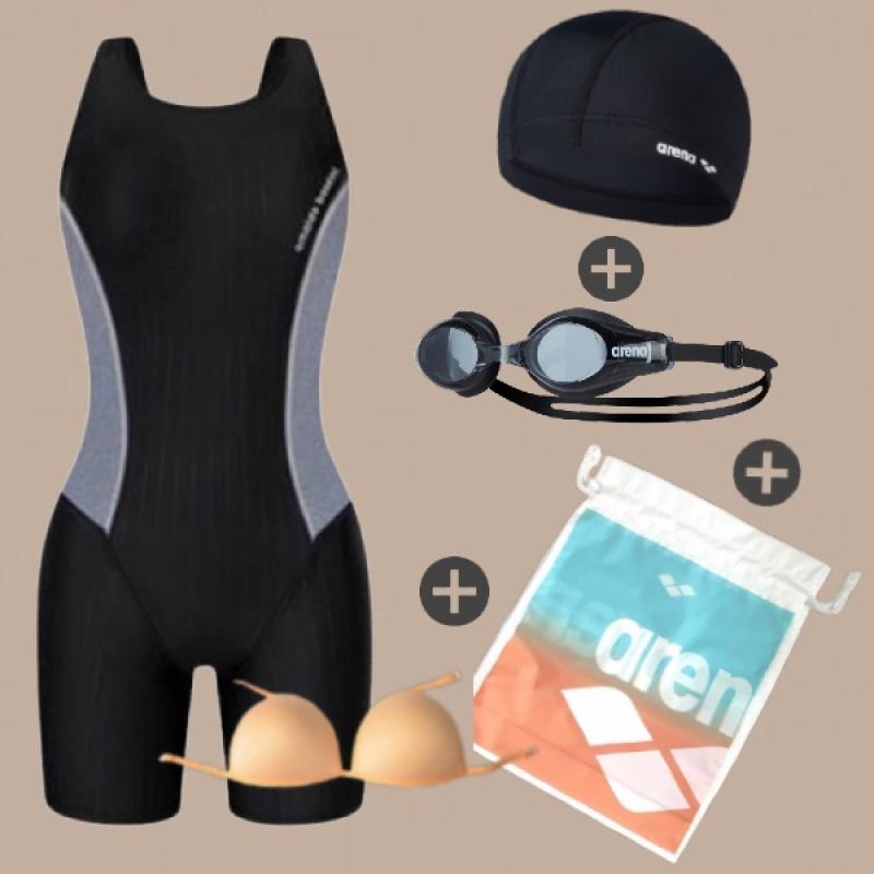 NEW 여자수영복세트 3부 5부 반신 강습 입문 빅사이즈 아쿠아로빅 여성수영복세트 수린이