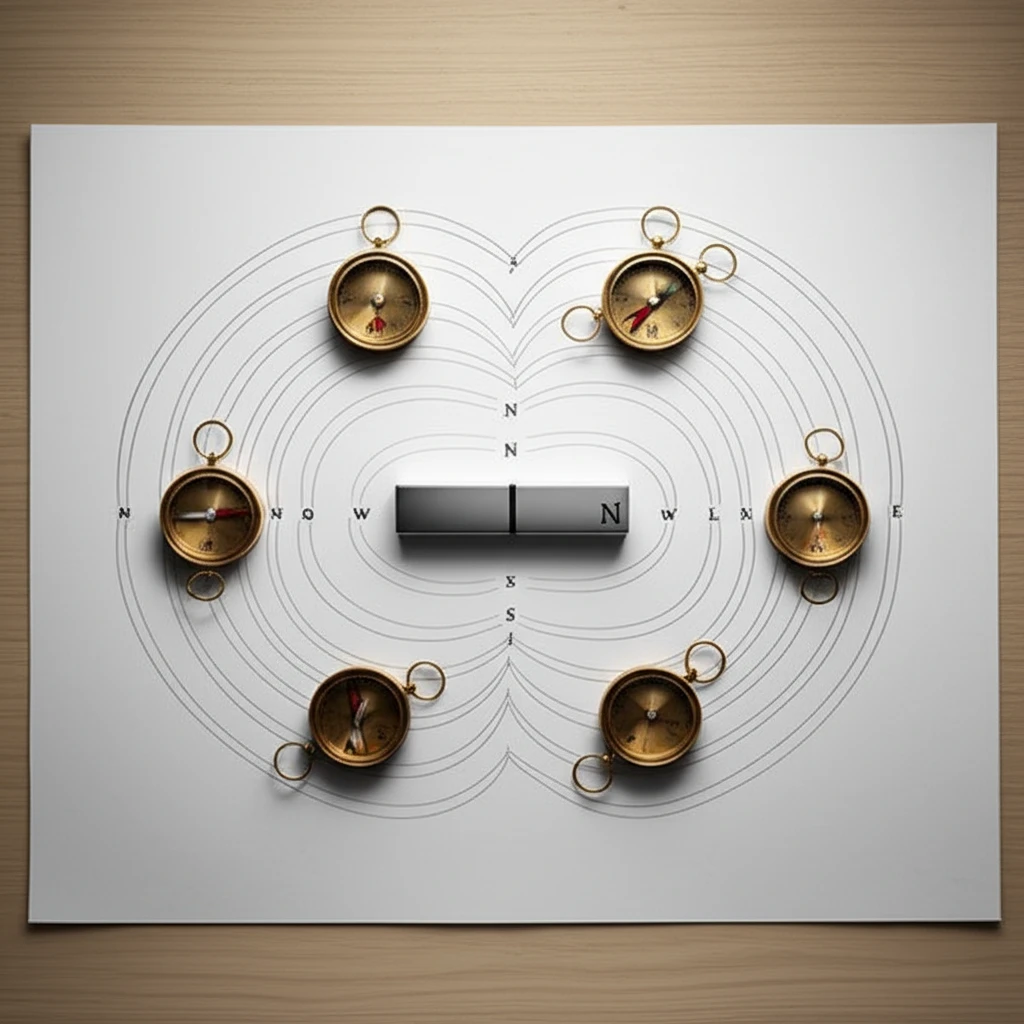 나침반으로 확인하는 합성 자기장 원리..