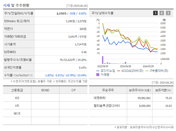 모다이노칩_기업개요