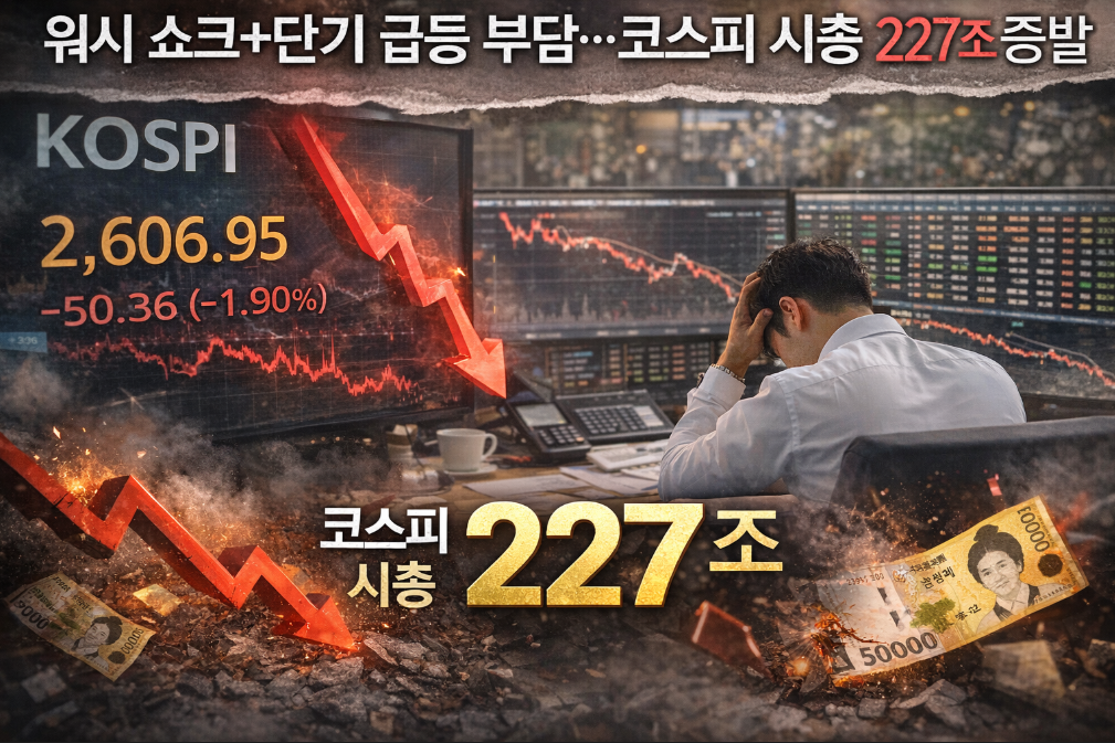 워시 쇼크 코스피 227조 증발, 지금 대응법은?