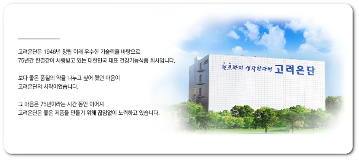 고려은단 건강기능식품