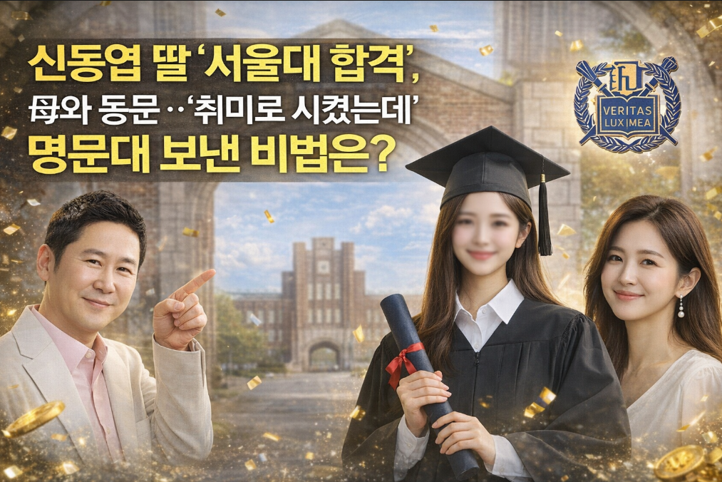 신동엽 딸 서울대 합격 비결, 취미 교육이 명문대 열쇠?
