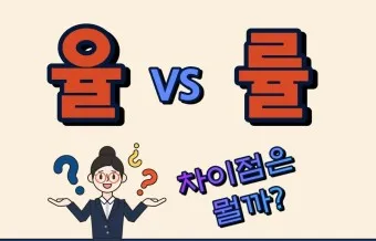 율 률 맞춤법 완벽정리 합격률 합격율_5