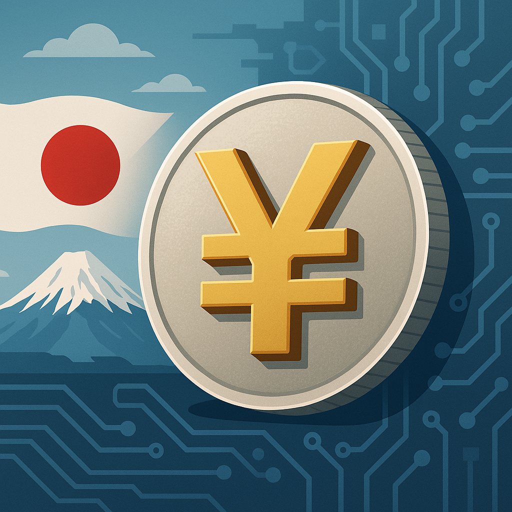 일본 블록체인 기반 디지털엔 도입