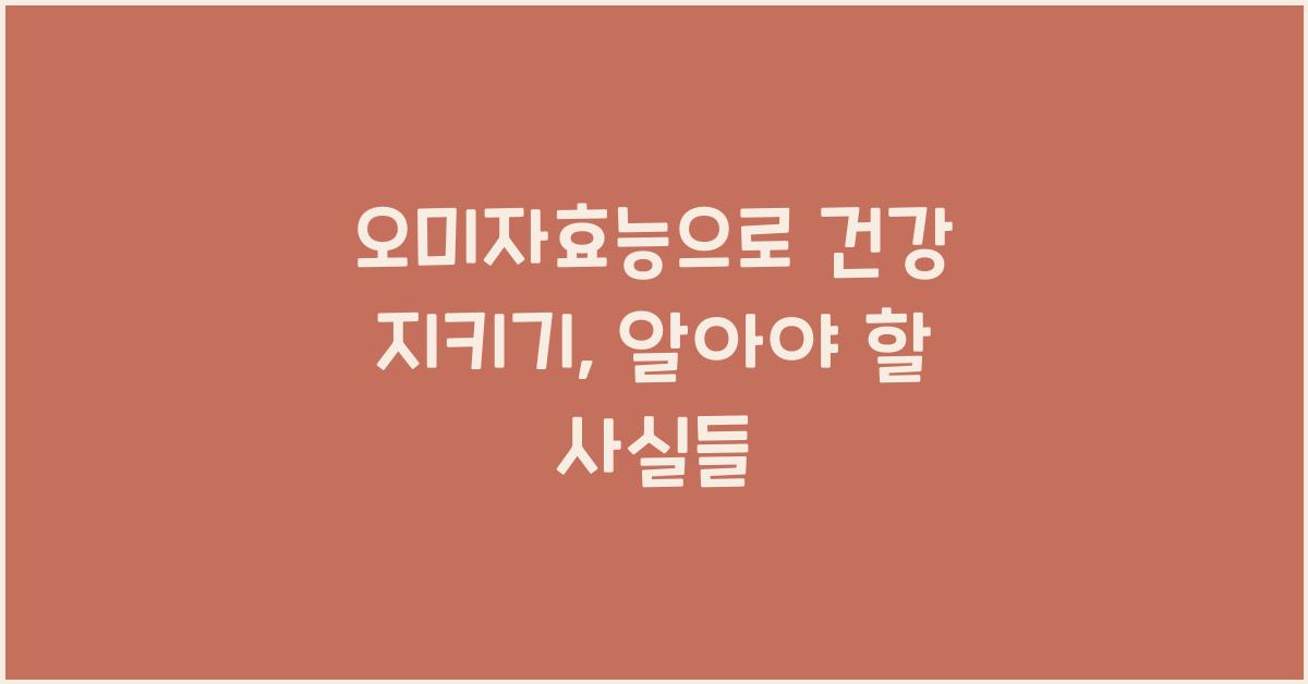 오미자효능