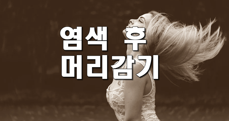 염색후머리감기1