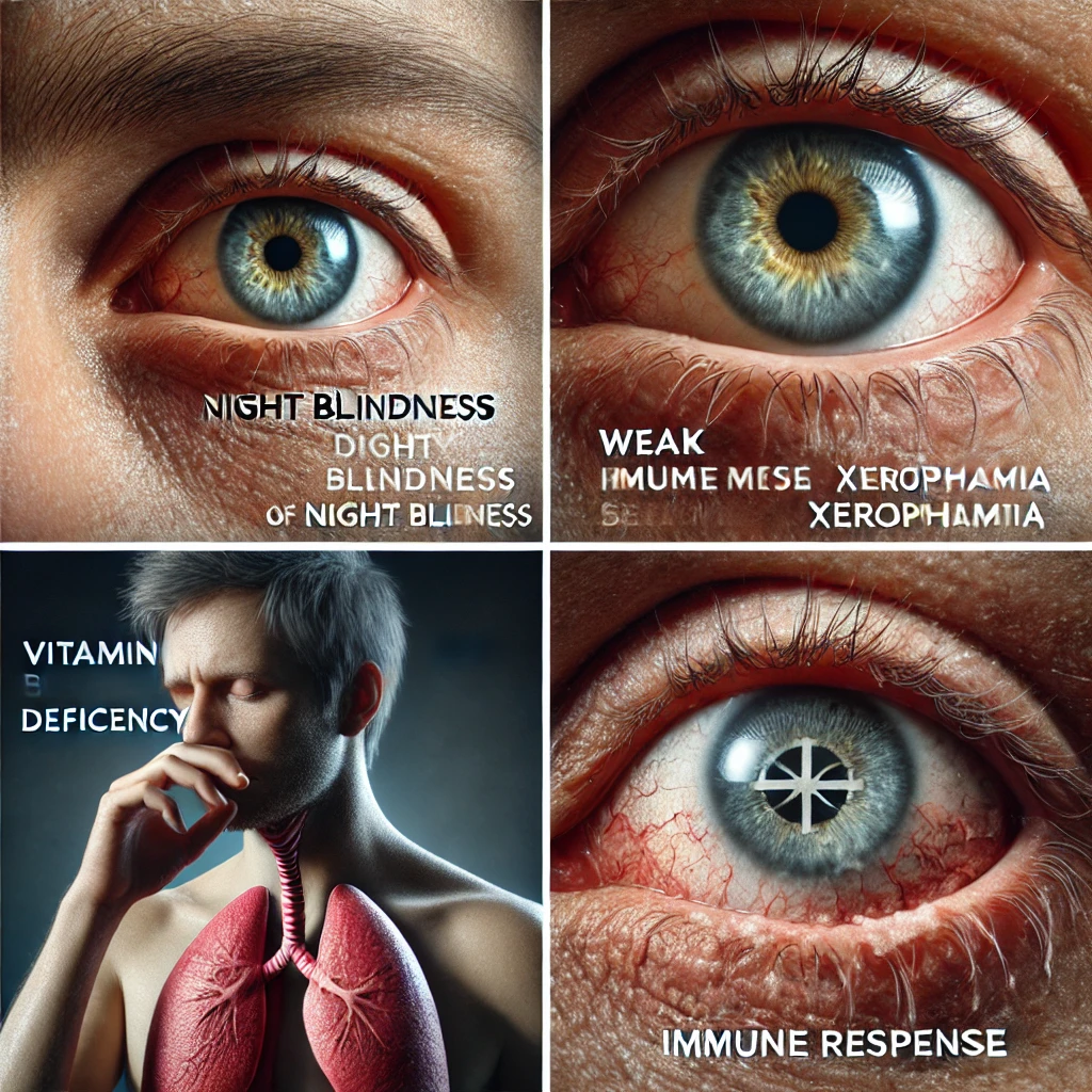 비타민A 결핍의 주요 증상