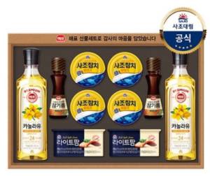 해표 선물세트 안심특선 22호 + 쇼핑백, 1세트