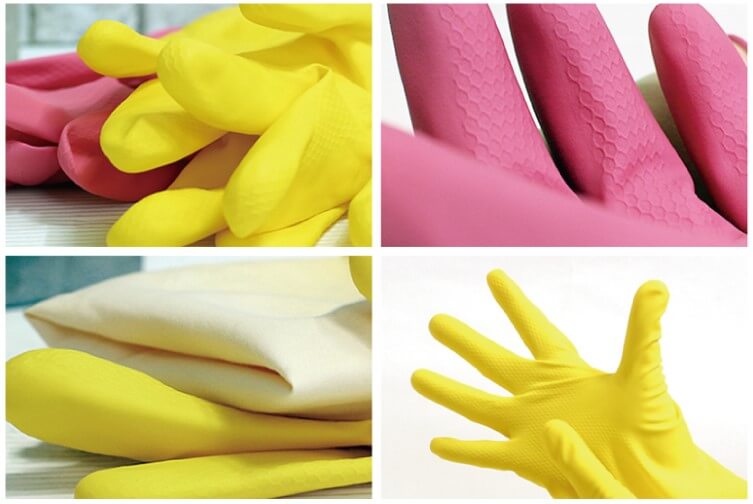 면코팅고무장갑