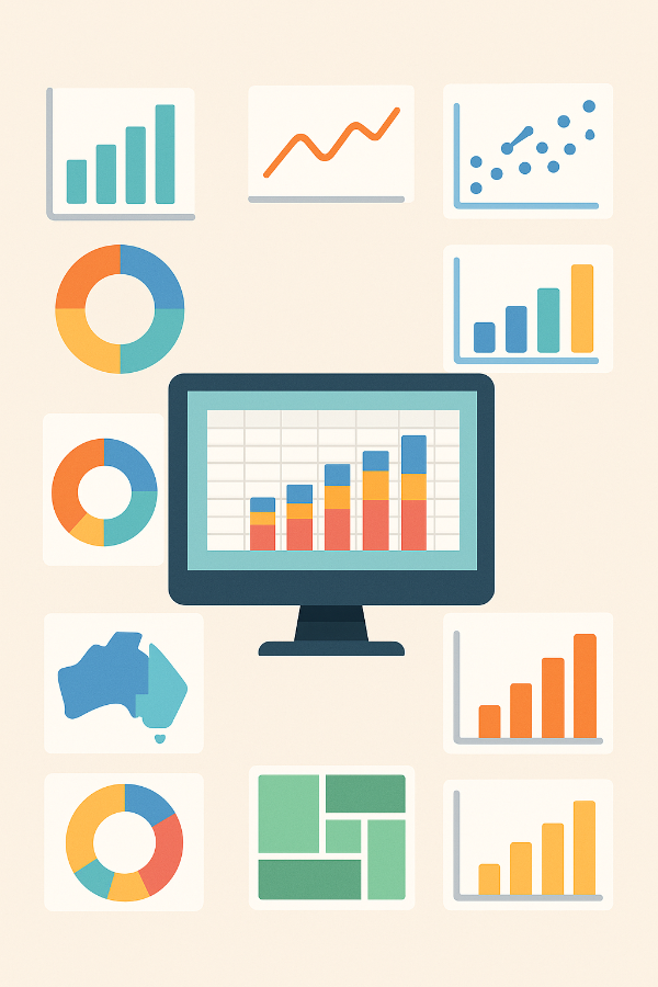 차트 종류 사진