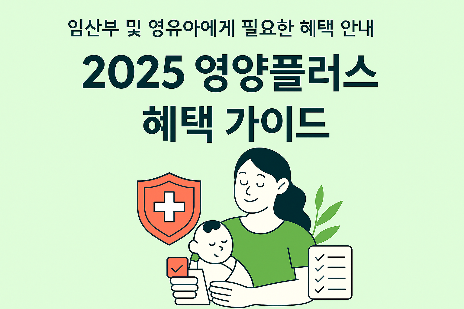 2025 영양플러스 혜택 가이드 썸네일 이미지 &ndash; 임산부 및 영유아 대상 지원 프로그램 안내