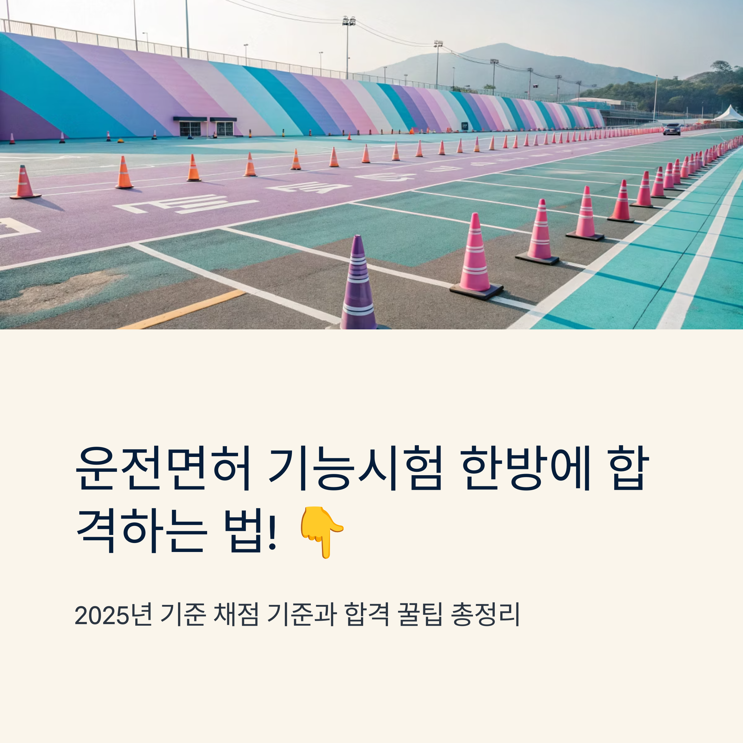 운전 면허 기능 시험 팁 채점 기준 핵심