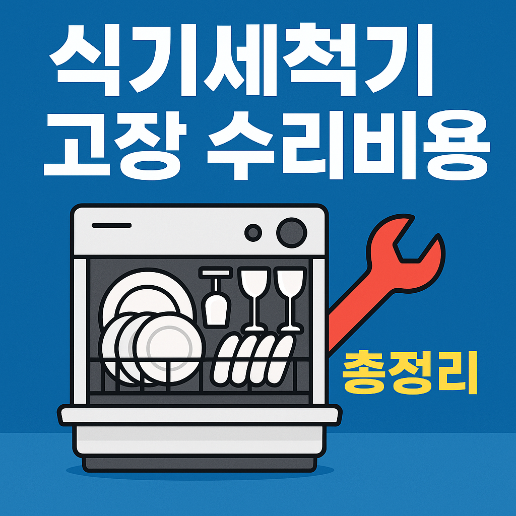 식기세척기 고장 수리비용 2025 ❘ 고장 유형별 실제 비용 총정리