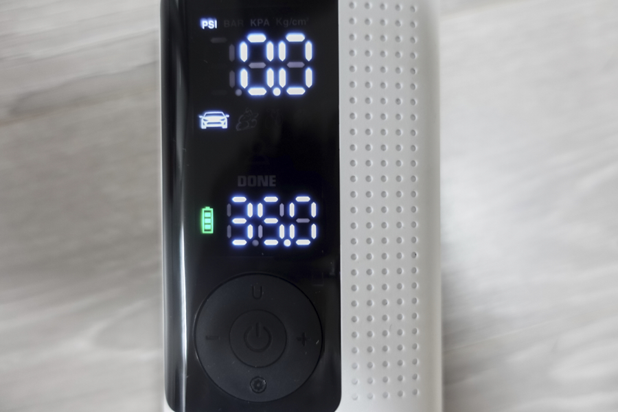 아이나비 타이어 공기압 주입기 공기압 설정 자동차