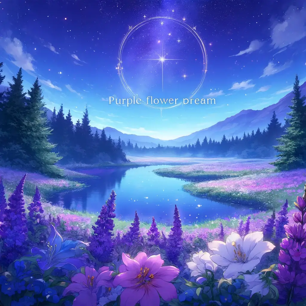 보라색 꽃 꿈