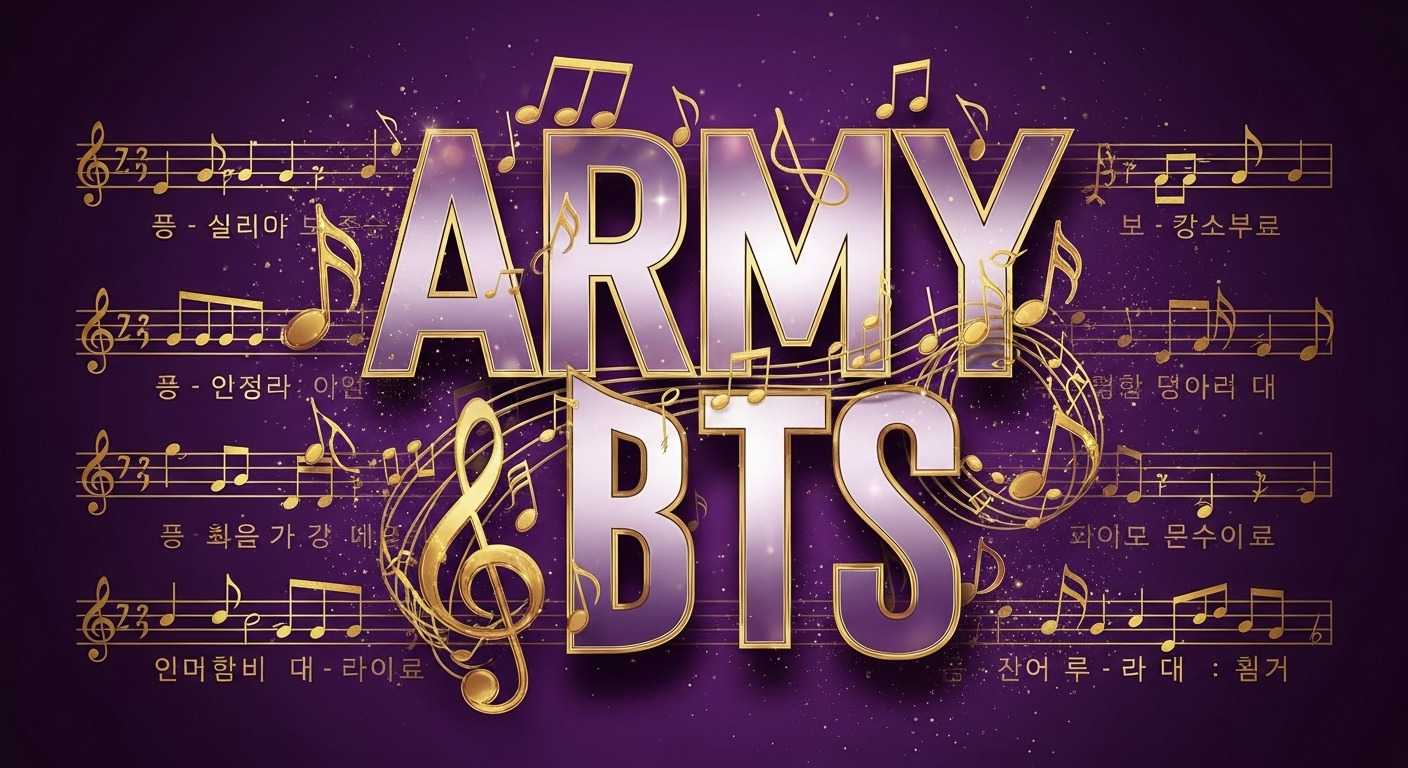 방탄소년단 응원법과 떼창 가사 가이드 이미지