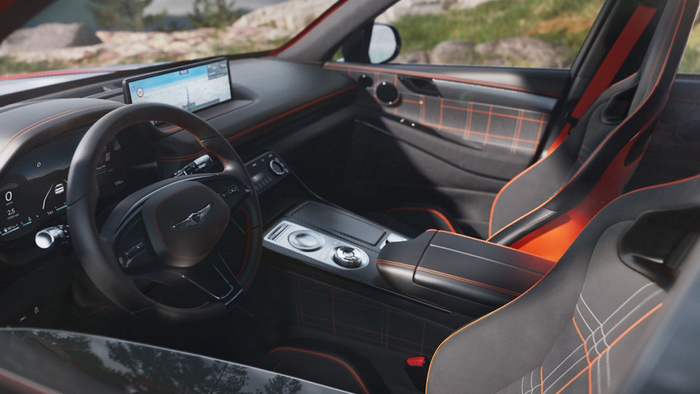 제네시스 GV60 마그마 콘셉트 모델 실내