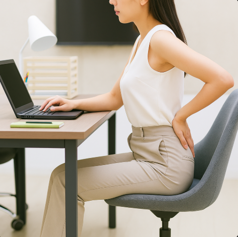 장시간 앉아서 일하는 현대인의 요통 문제