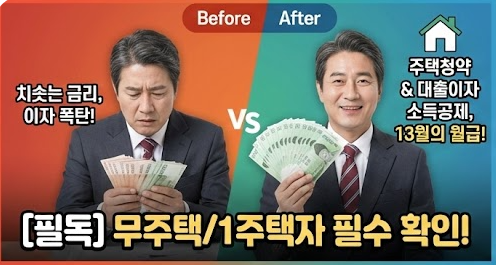 주택청약 및 주택담보대출 이자 소득공제 요건