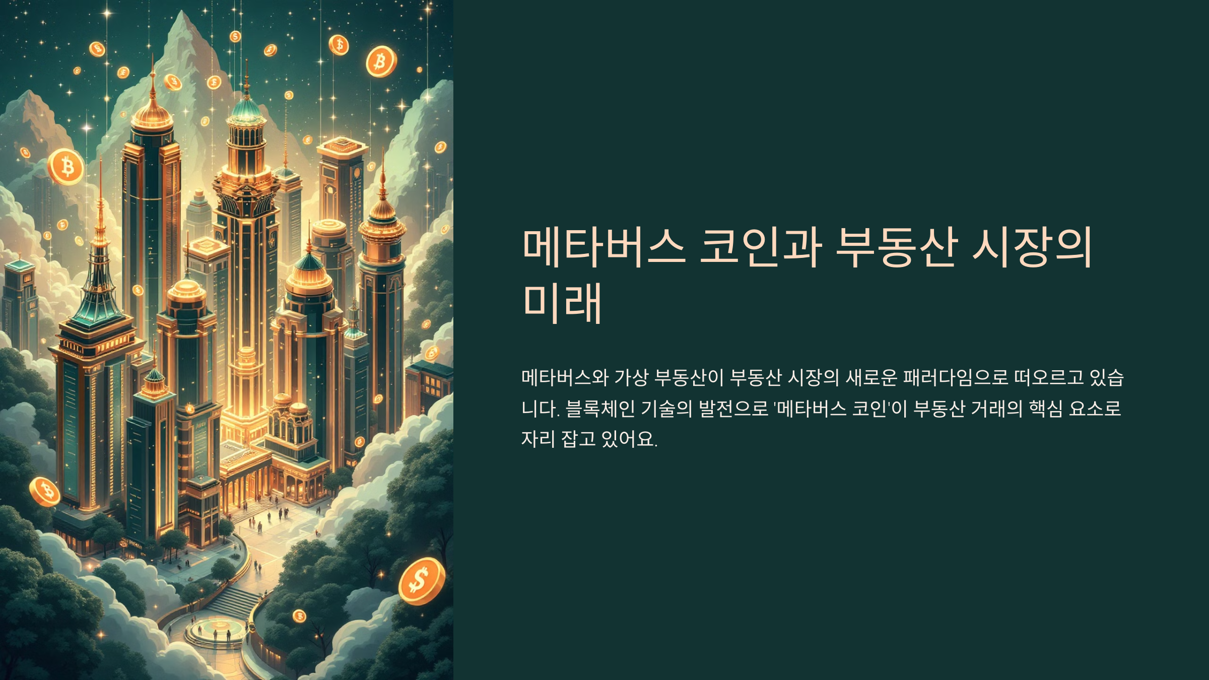 메타버스 코인과 부동산 시장의 미래