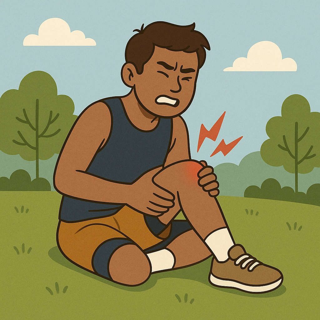 a man injured during a workout photos