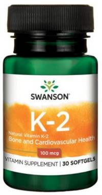 스완슨 내추럴 비타민 K-2 100mcg 소프트젤, 30개입, 30정, 1개