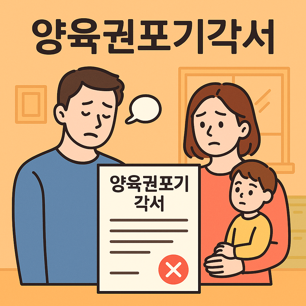 수원성추행변호사,양육권포기각서