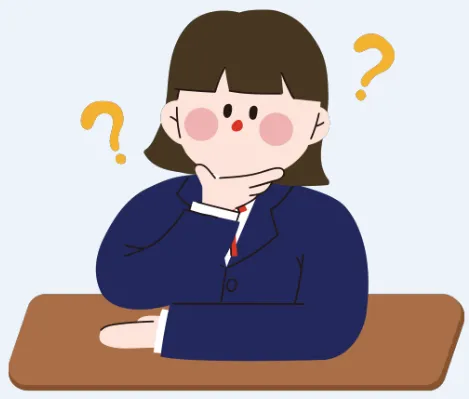공부하면서, 궁금한 점이 생긴 여학생