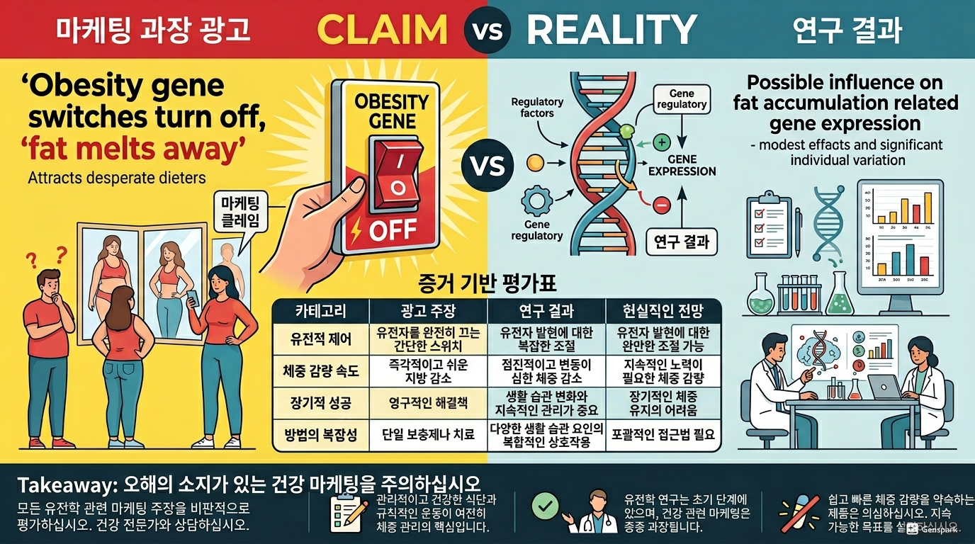 비만 유전자 스위치? 효과 진짜일까