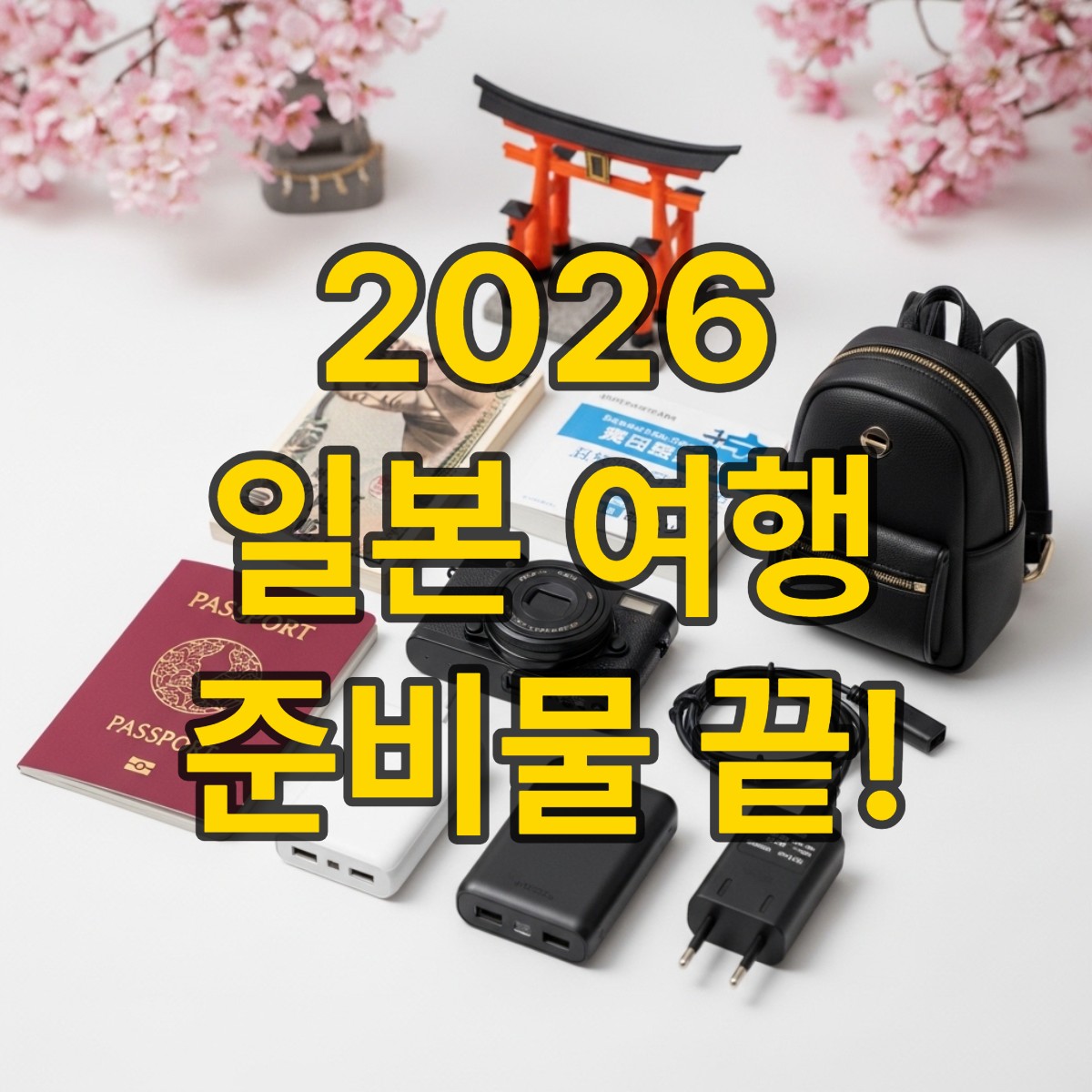 일본 여행 준비물 체크리스트 A to Z