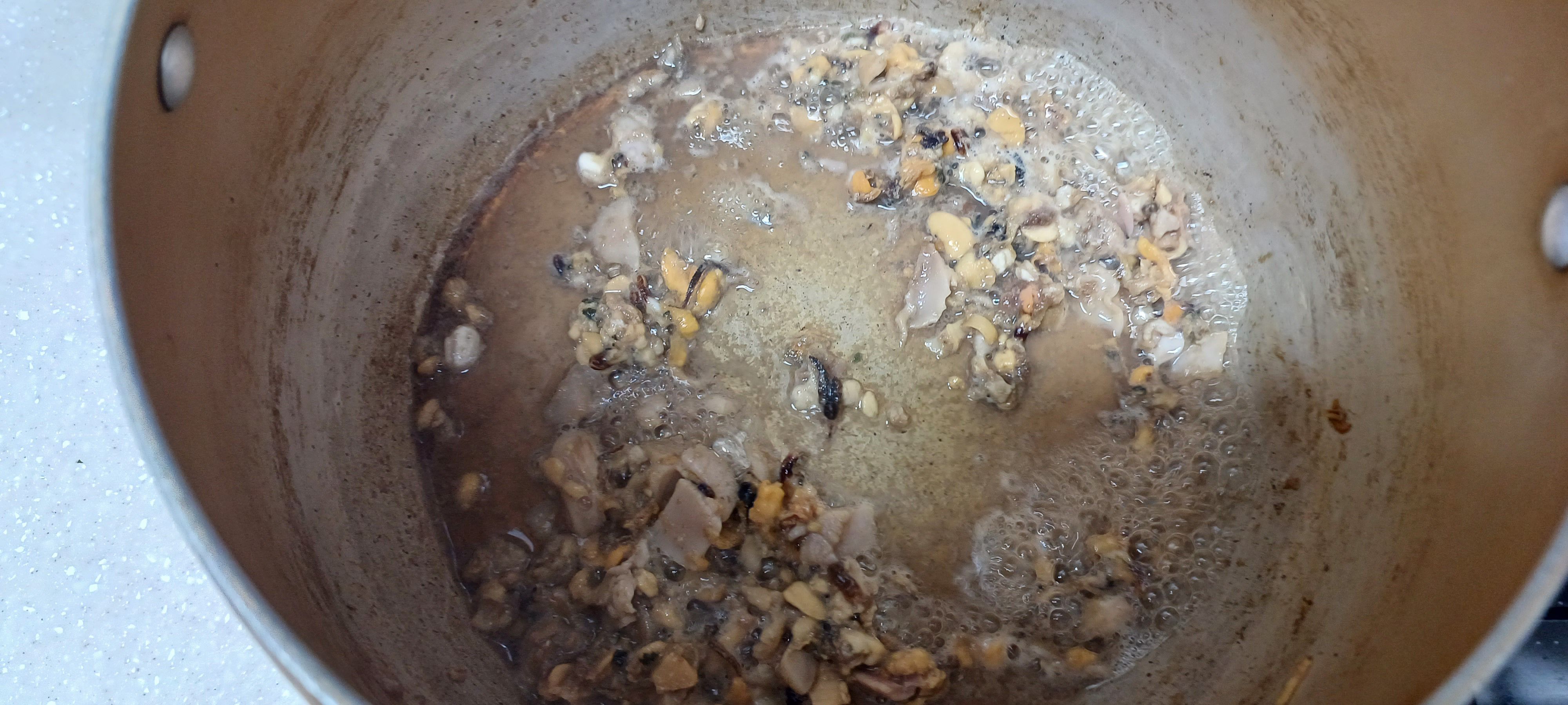 냉동 조갯살 녹이기