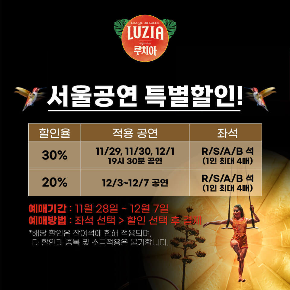 루치아 서울공연 특별할인