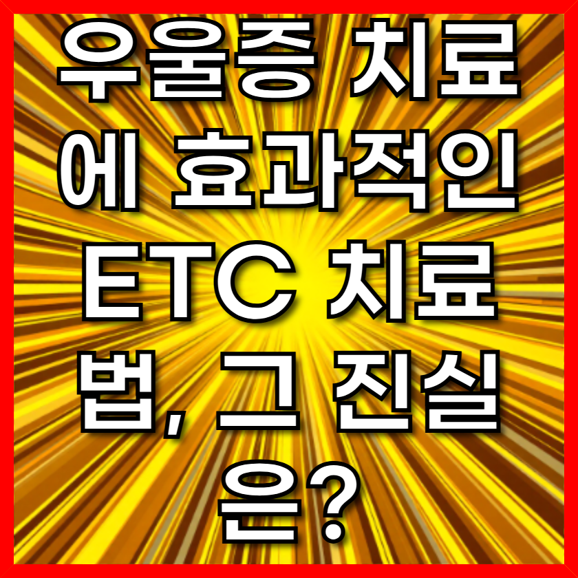 우울증 치료에 효과적인 ETC 치료법, 그 진실은?