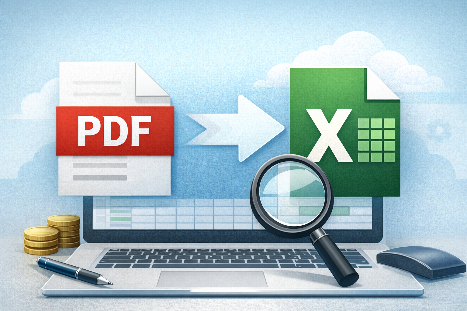 pdf파일 엑셀파일로 변환