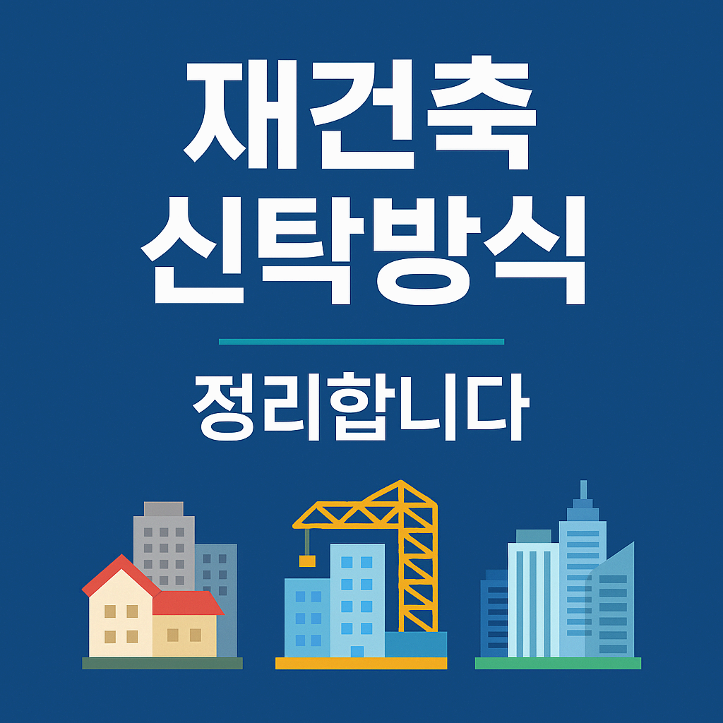 재건축 신탁방식 정리