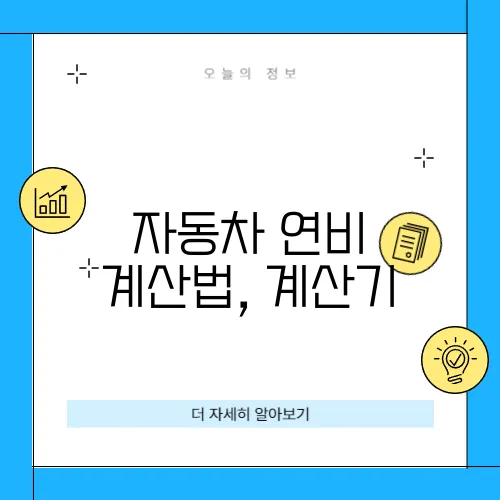 자동차 연비 계산법, 계산기