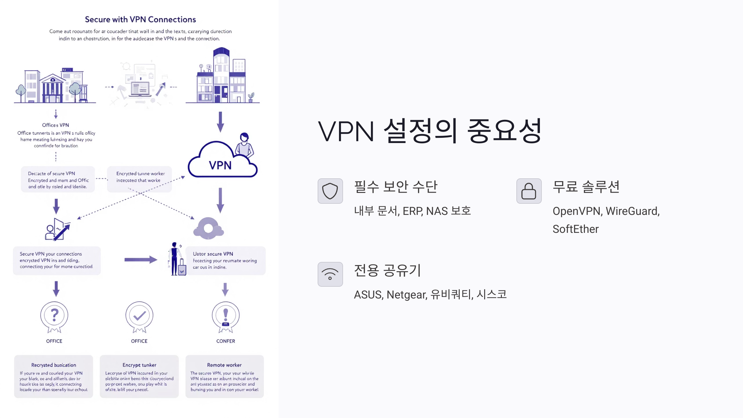 VPN 설정이 포함된 사무실 인터넷 환경 만들기