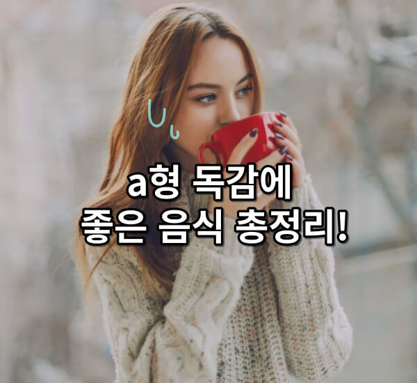 a형 독감에 좋은 음식들 총정리