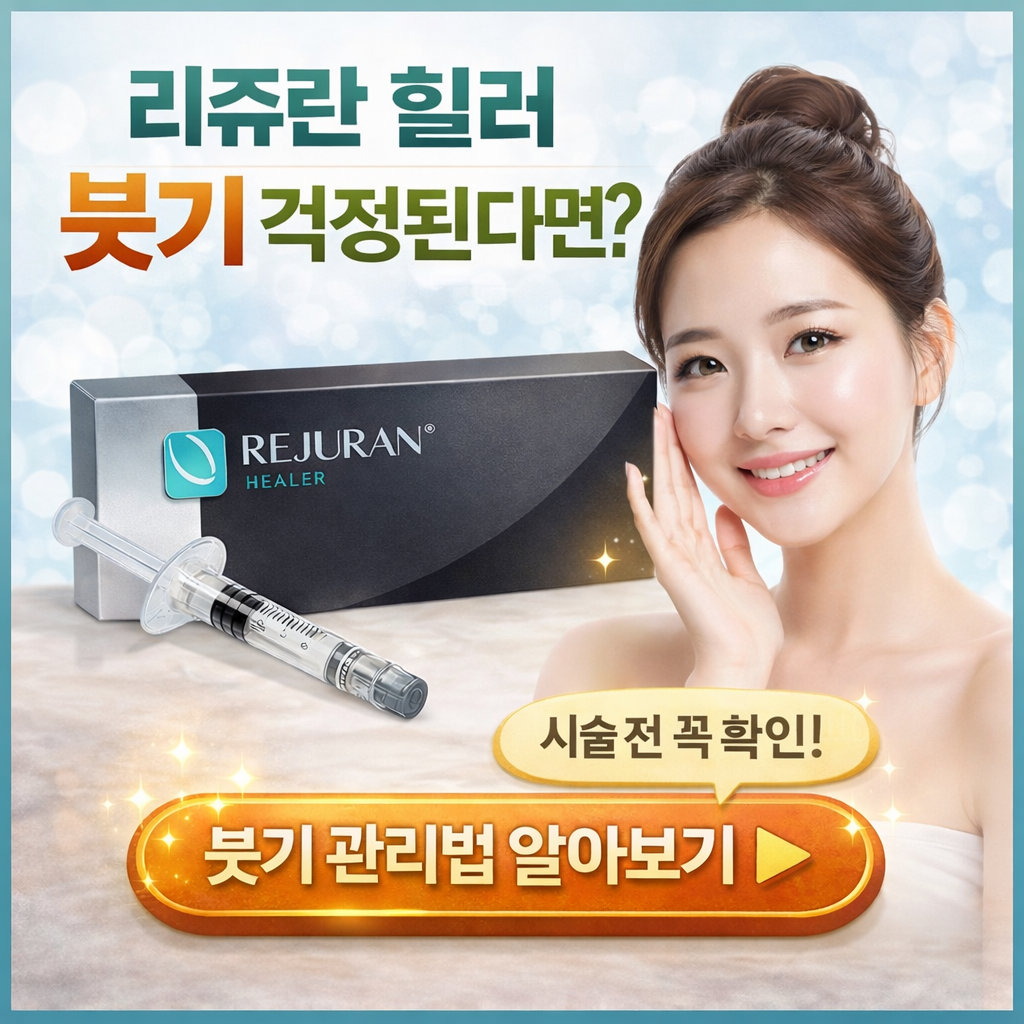 리쥬란 힐러 붓기 걱정되다면? 알아보기