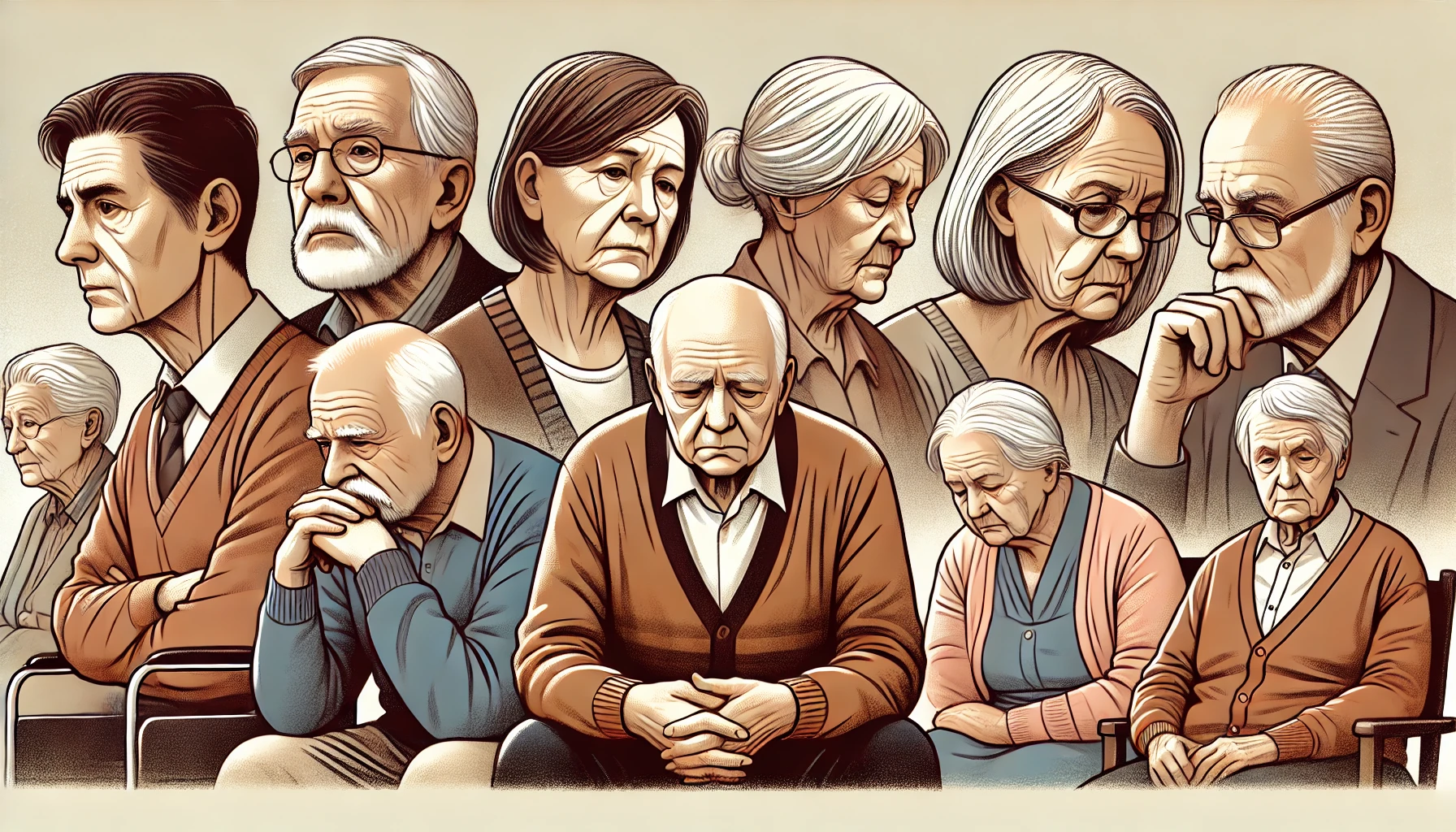 노년 우울증 사진