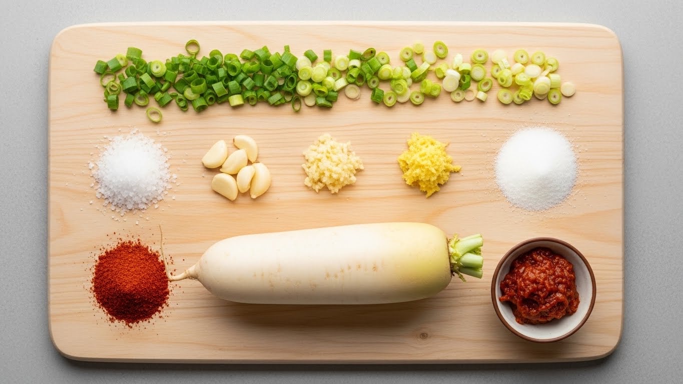 석박지 깍두기 담그는법