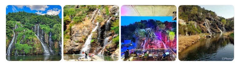 서울 서대문구 홍제천과 홍제폭포, 야경과 수변 카페 거리 풍경