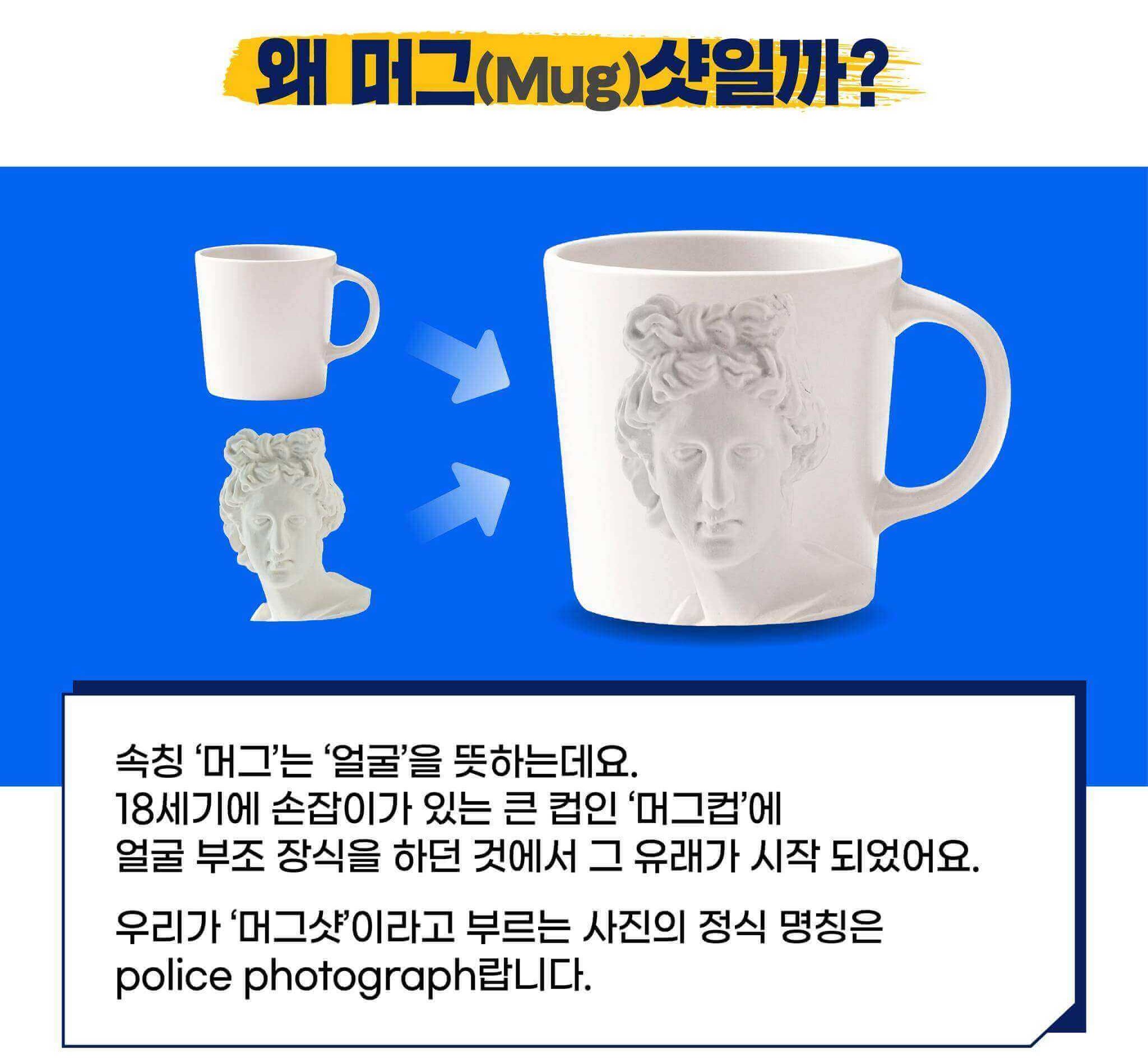 머그샷(Mug Shot)의 유래- 왜 머그샷일까?