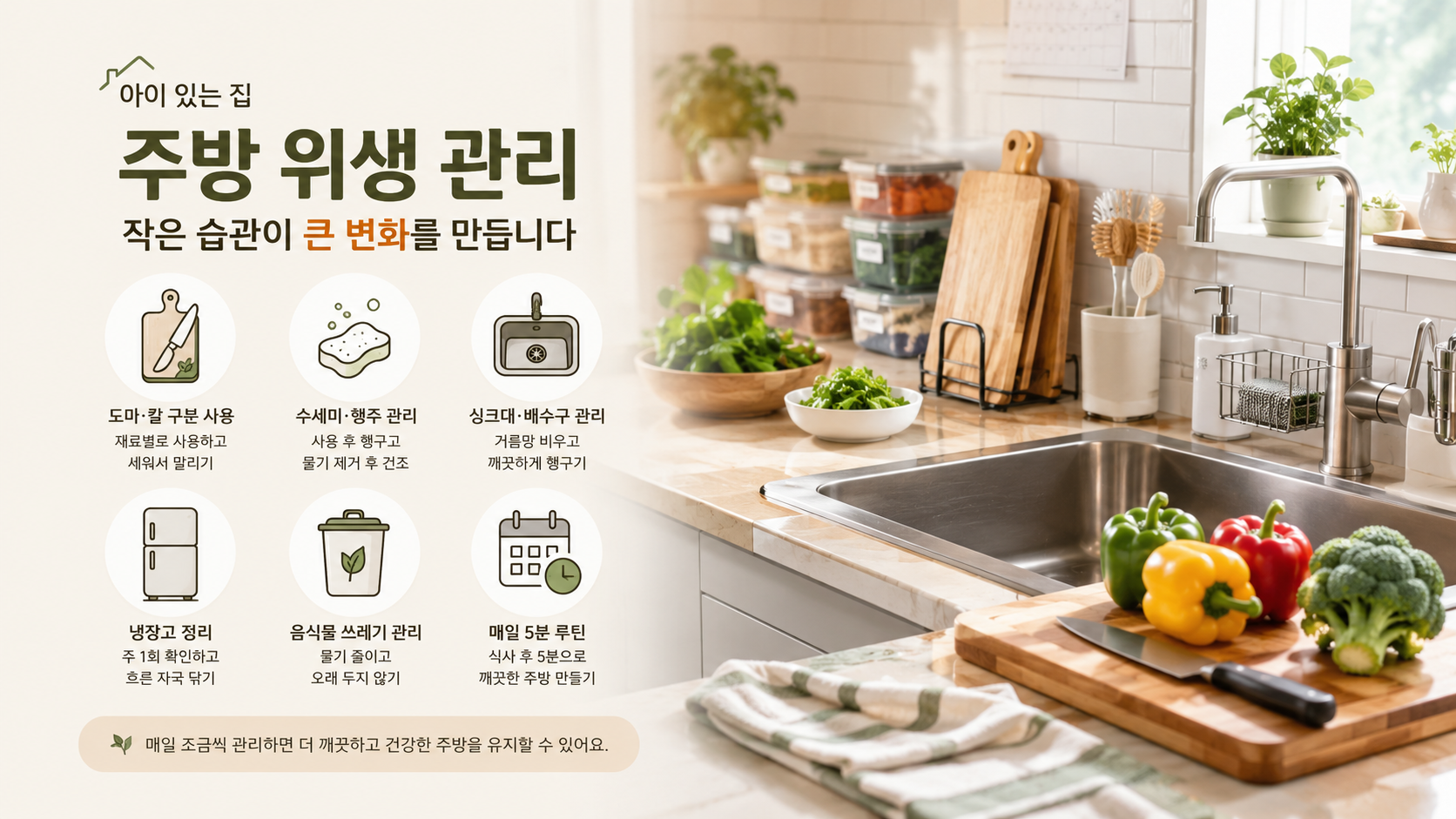 주방 위생 관리