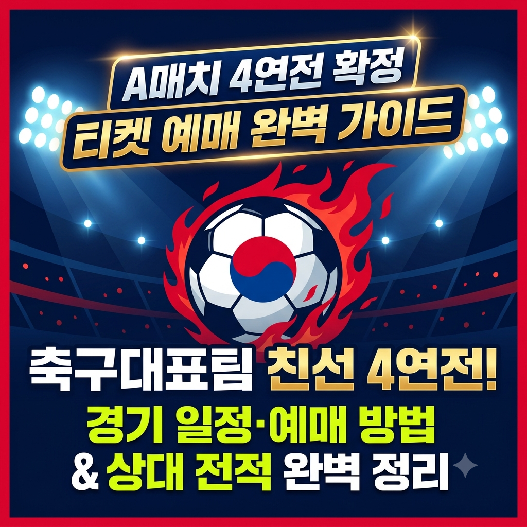 축구대표팀 친선 4연전