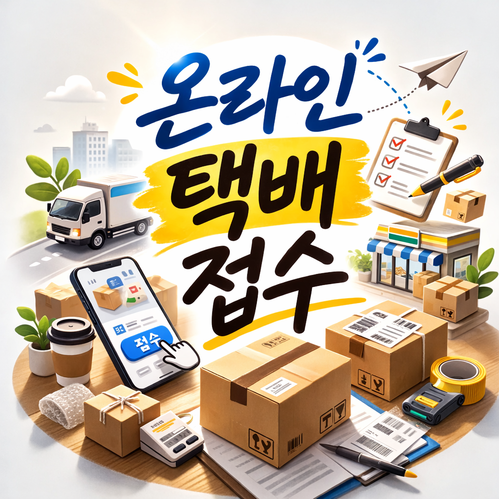 온라인 택배 접수 방법 4가지 비교 (우체국·CJ·편의점·쿠팡 반품)