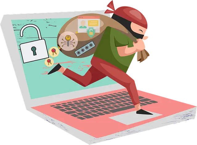 해킹 풍자 일러스트